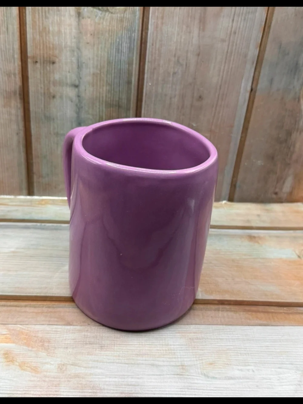 Rae Dunn Halloween TOXIC Purple Coffee Cup Large Letter Rare HTF